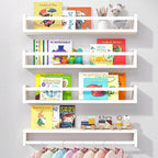 Fixwal Nursery Book Shelves, 23.6 Inch Floating Bookshelves by Fixwal