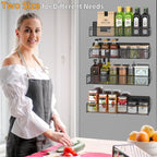 DTUQYX Magnetic Spice Rack for Refrigerator, 4 Pack 100% Metal Strong Magnet - Image 4