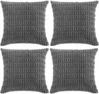 Fancy Homi 4 Packs Decorative Throw Pillow Covers by Fancy+Homi