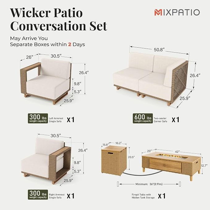 MIXPATIO Patio Sectional Furniture - Image 6