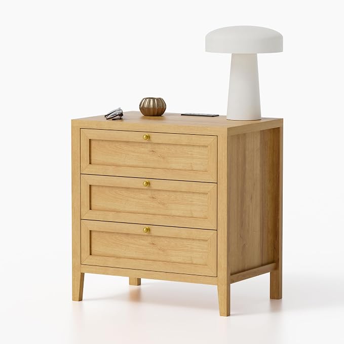 EYYTHUNG 3 Drawer Nightstand - Image 7