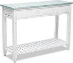 Sea Winds Trading Picket Fence Console Table Kiln-Dried Solid Mindi Wood - Image 6