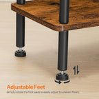 HOOBRO Narrow Side Table, 3-Tier Slim End Table No Tools Needed, Twist-On - Image 9