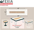 FEXIA Boho Table Runner for Summer Home Coffee Decor - Image 2