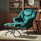 Tiita Lazy Chair with Ottoman, Comfy Leisure Sofa Armchair with Ottoman - Image 3