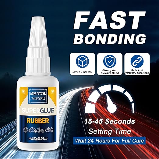 Rubber Glue, 100g Super Glue for Rubber, RC Tires, Shoe Soles, Rubber Adhesive - Image 7