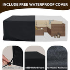 Aoxun Patio Furniture Sets, 14-Piece Outdoor Patio Furniture - Image 7
