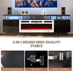 70" TV Stand for Living Room, Modern Entertainment Center & Media Console - Image 5