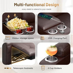 Recliner Sofa Set, Home Theater Seating Wall Hugger Recliners - Image 3