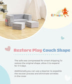 Elftopia Modular Kids Sofa, Toddler Couch Foam Armchair - Image 7