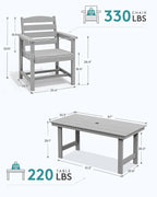 SERWALL 8-Piece Patio Dining Sets - Image 2