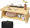 Floor Table, Altar Table Paulownia Folding Design, Low Meditation Table by Unknown