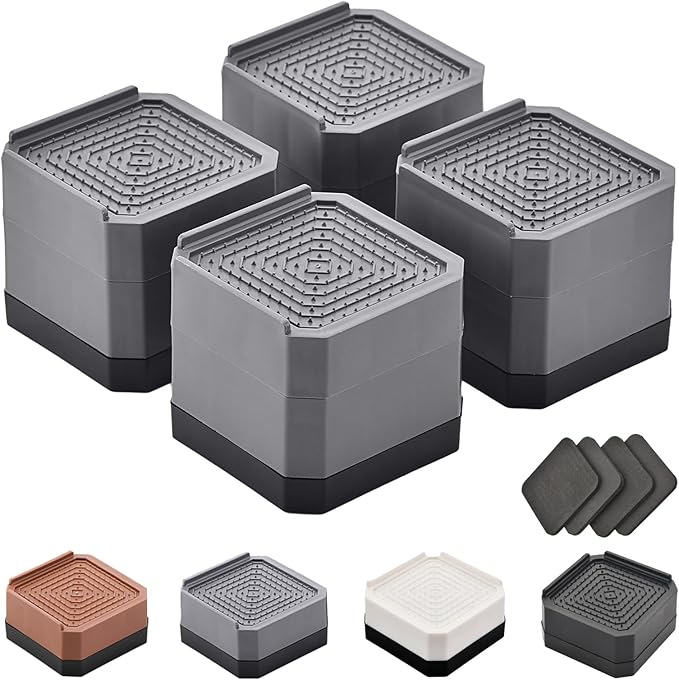 EclatBain Bed Risers Furniture Risers Heavy-Duty Rectangular Adjustable Block by Unknown
