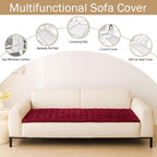 Couch Cover for Dogs, Washable Non Slip Plush Flannel Sofa Protector | Thick - Image 3