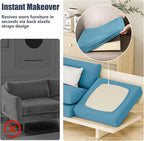 8Pcs Outdoor Cushion Covers, Stretch Patio Furniture Couch Chair Slipcovers | - Image 7