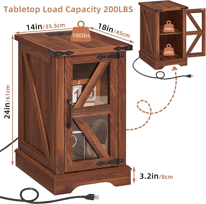 Joaxswe Narrow Night Stand Set 2 - Image 3