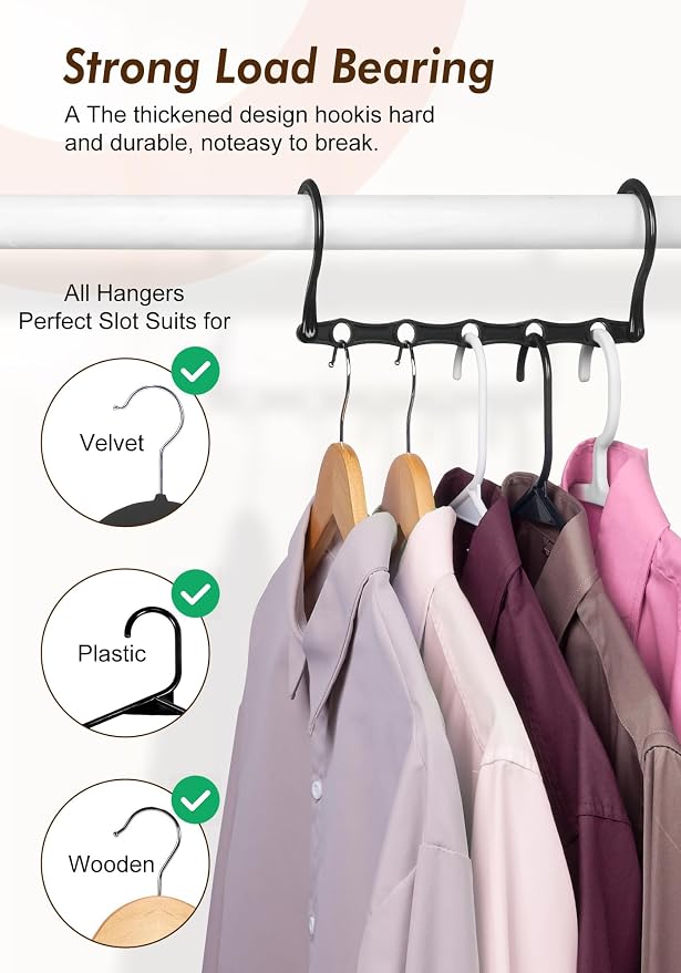 HOUSE DAY Closet Organizers and Storage 6 Pack, College Dorm Room Essentials - Image 6
