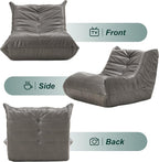 Hobestluk Giant Bean Bag Chair Lazy Floor Sofa, Memory Foam Fireside Sofa - Image 8