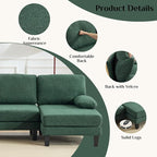 Karl home 110" U-Shape Sectional Couches - Image 4