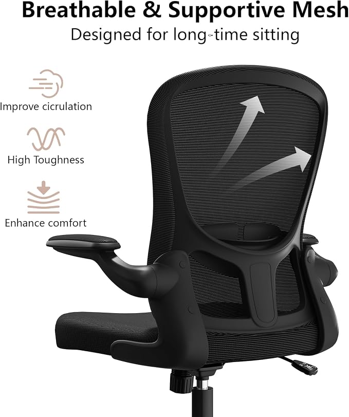 Ergonomic Office Chair, Comfort Swivel Home Office Task Chair, Breathable Mesh - Image 7