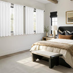 MIULEE 4 Panels Set Pure White Blackout Curtains 63 Inch Length Bedroom | - Image 2