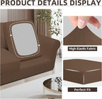 Easy-Going 7 Pieces Stretch Couch Cover Washable Sofa Cover Set - Image 6