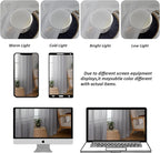 Chyhomenyc Light Grey Sheer Curtains 36 inch Length 2 Panels, Light Filtering - Image 6
