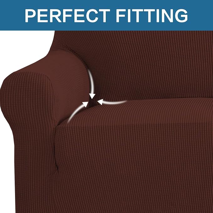 H.VERSAILTEX Stretch Couch Cover Loveseat Covers - Image 5