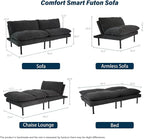 Ribilake 3 Sets 70" Futon Sofa Bed, 4 in 1 Multi-Function Couch Sleeper - Image 2