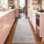 2x6 Ft Washable Runner Rug, Non-Slip Low Pile Hallway Kitchen Area Rug - Image 4