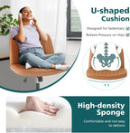 OLIXIS Criss Cross Chair with Wheels Wide Cross Legged Office Desk Vanity Chair - Image 8