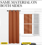 NICETOWN Burnt Orange Window Curtains Blackout Drapes, 1 Pair, 29 by 40 inches - Image 6