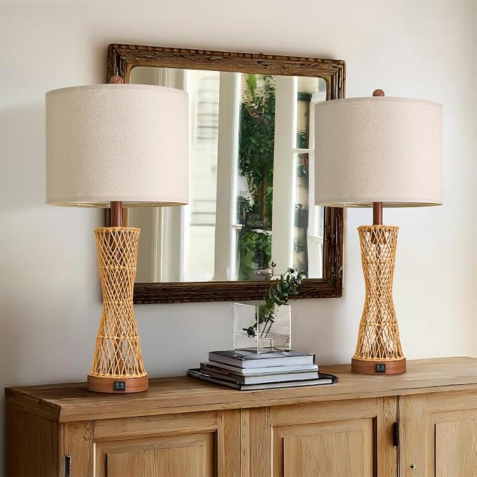 OYEARS 27" Table Lamps Set of 2 - Image 6