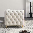 66.9" W Velvet Chaise Lounger - Image 5