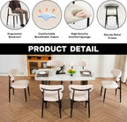 UVV Dining Chairs Set of 2, Metal Kitchen Chairs - Image 6