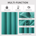 Joydeco Blackout Curtains 108 Inch Length 2 Panels Set, Thermal Insulated Long - Image 4