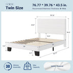 Allewie Twin Size Platform Bed Frame - Image 2