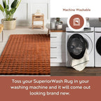 nuLOOM Jeni Brick Checkered Washable Area Rug - Image 2