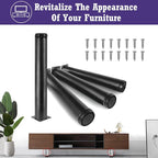 16 Inch Metal Furniture Legs Stainless Steel Adjustable Legs Black Metal Legs - Image 2
