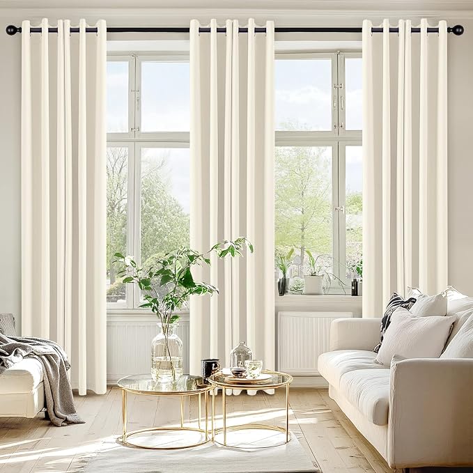 MIULEE Blackout Curtains for Bedroom 2 Panels 40 x 72 Inch Long Birch | Thermal - Image 6