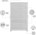 Bush Business Furniture Universal Laundry Storage Tall Linen Cabinet - Image 5