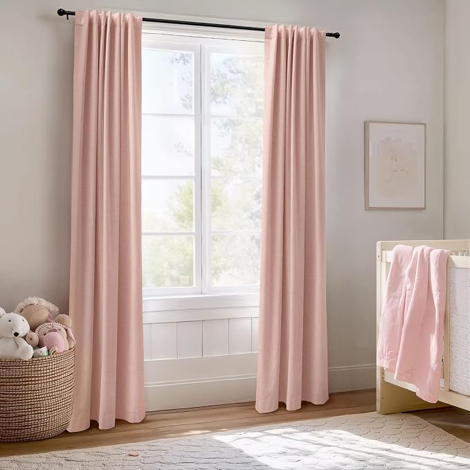 Faux Linen Total Blackout Curtains - Image 5