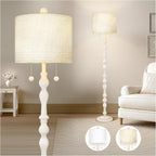 Scenekoy 65.5” Natural Real Wood Floor Lamp by SCENEKOY