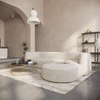 Acanva Luxury Modern Tight Curved Back Velvet Sofa, Minimalist Style Comfy Couch - Image 3