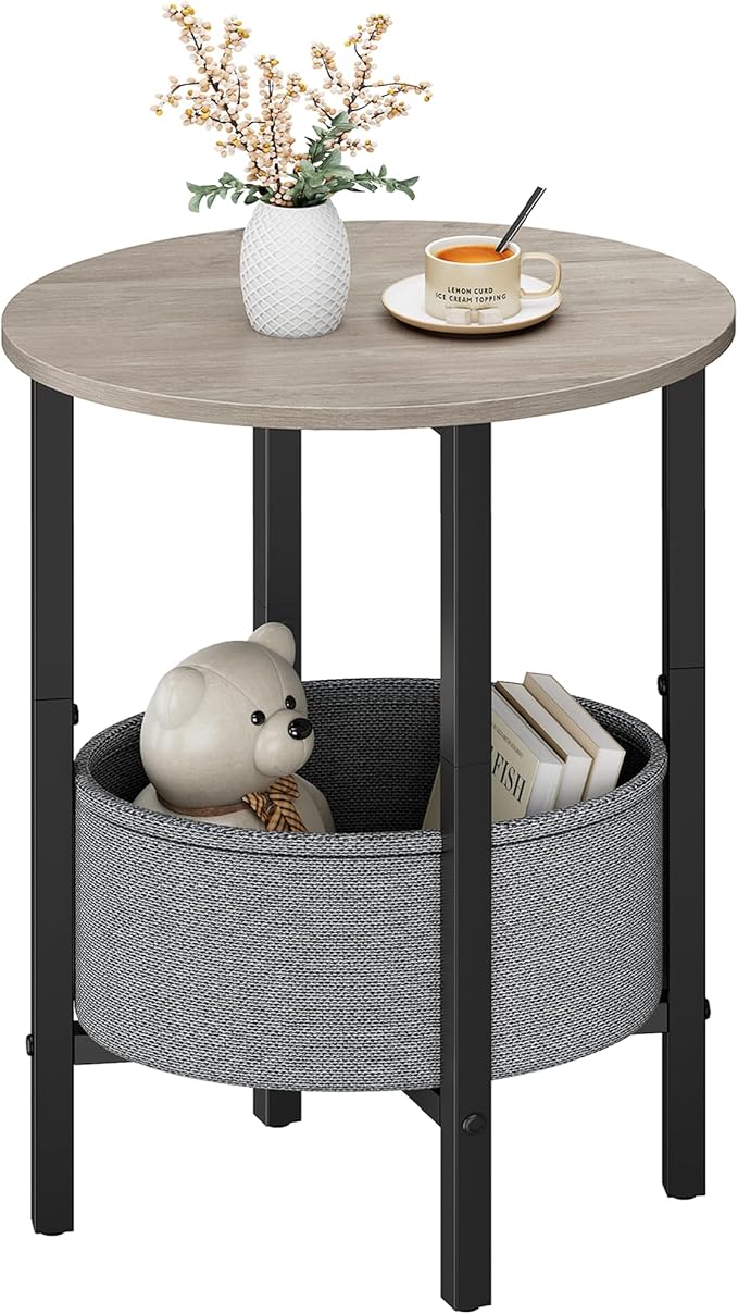 Vagusicc Round Side Table End Table by Vagusicc