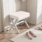 BAMBOOHOMIE Foldable Foot Stool Ottoman, Modern Foot Rest - Image 7