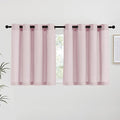 NICETOWN Blush Pink Linen Curtains by NICETOWN