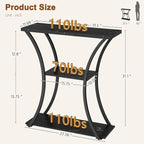 Hoctieon 3 Tier Console Table - Image 2