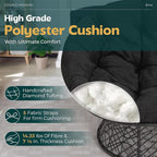 Bme Double Papasan Chair, 600lbs Capacity, Ergonomic Design, Soft Thick Fabric - Image 4