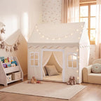 Tiny Land Play Tent with Padded Mat & LED Lights, Kids Tent, Playhouse - Image 2